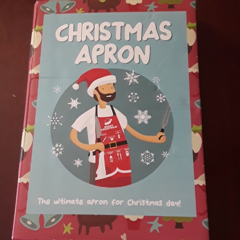 Christmas Novelty Red Apron New